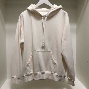 H&M Tops - H&M Basics Hooded Sweatshirt in Ivory Cream H&M Tops - H&M Basics Hooded Sweatshirt in Ivory Cream